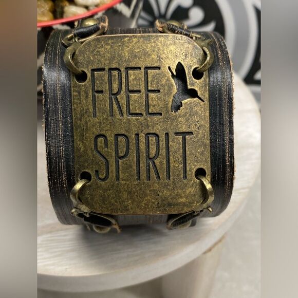 'FREE SPIRIT' Leather cuff - Picture 5 of 7